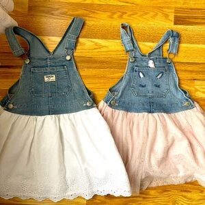 5T Oshkosh denim overall dresses